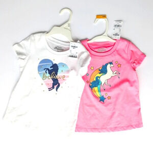 Girls Oshkosh Unicorn T-shirt Bundle